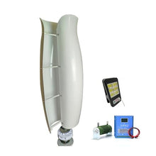 OLONETO 1KW Tulip Type Wind Turbine 12V 24V 48V Vertical Axis Wind Turbine + Wind and Solar Hybrid Controller Breeze Start Wind and Solar Hybrid Power Generation System (Color : White, Size : 12V)