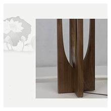 KEG801302 Solid Wood Floor Lamp Wooden (Without Light Source) Tall Light(Walnut,Small)