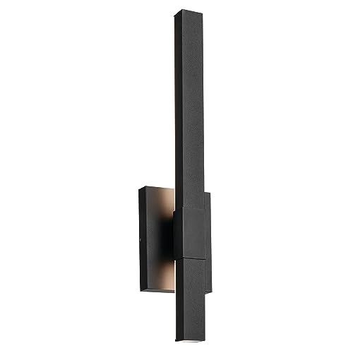 Kichler Nocar LED Outdoor Wall Light, Textured Black