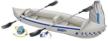 Sea Eagle 370 Deluxe 2 Person Inflatable Portable Sport Kayak & Paddles (2 Pack)