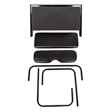 7BLACKSMITHS Rear Back Seat Kit for EZGO TXT Golf Cart Black