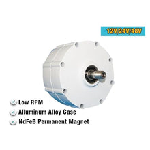 YHYWJHY Low Speed Wind Turbines Generator 500W 600W 800W 12V 24V 48V Gearless Magnet Generator AC tors for Wind Turbine Water Turbine Low Starting Speed for Home(Without Base,12V_1000W)