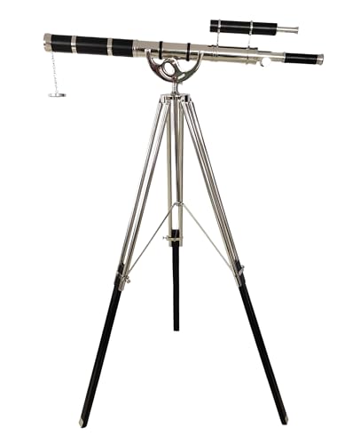 NAVIROCK Nautical Handcrafted Brass Telescope Chrome Finish