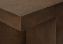 Seeheool Modern Square Outdoor Side Table with Magnesium Oxide for Patio Backyard Garden Pool Porch Lawn 22.25" x 22.25" x 24.75" Walnut
