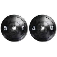 Ader Solid Black Rubber Bumper Olympic Plates Set 370LB Set