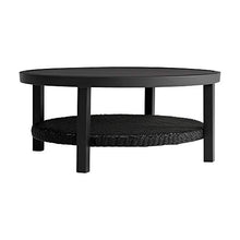 Armen Living Grand Modern Outdoor Patio Conversation Seating Set 5 Piece Black