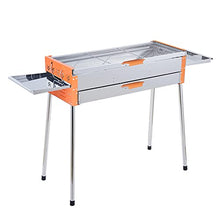 MNSSRN Outdoor Camping Stainless Steel Grill, Foldable Portable Lightweight BBQ Tool for Outdoor Cooking Picnic, Suitable for Travel