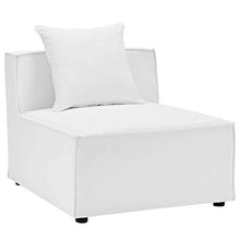 Modway EEI-4389-WHI Saybrook Patio Upholstered Sectional Sofa in White, 10-Piece Set