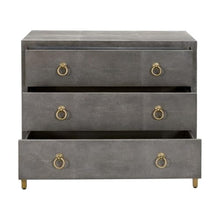 Star International Furniture Traditions Strand 3-Drawer Resin Nightstand Grey