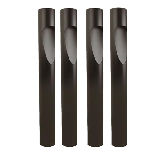 Solus Architectural LED Bollard Light – Tunable Color Temperature 3000K/4000K/5000K, 20W Integrated LED, ETL Listed, 180° Light Distribution, Black or Bronze, Surface Mount (Bronze, 4 Pack)