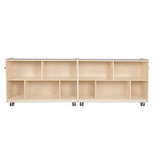 Angeles Mobile 2-Shelf Fold-N-Lock Storage Creamy Birch