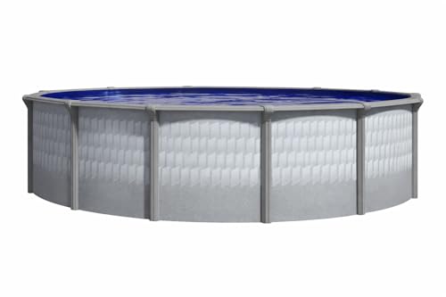Lake Effect Pools 'Testudo' 24 ft Round Above Ground Swimming Pool
