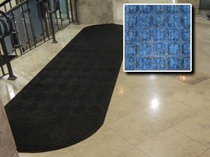 FloorGuard Heavy Duty All Purpose Entrance Mat Diamond 6' x 18' Blue
