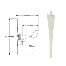 HUIZHITENGDA Low Noise 20000W Wind Generator Vertical Axis Wind Turbine 12V-220V Complete System Kit Low Start Wind Speed with MPPT Controller(White),24v