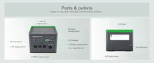 Schneider OffGrid 517Wh Portable Power Station, PPS500 Portable Solar Generator with Wireless Charging Pad, for Camping or Home