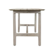 Kosas Home Dawn Transitional Teak Wood Outdoor Counter Table in Matte Gray