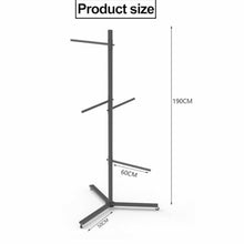 Asiwnshw Pool Float Storage Holder, Swim Ring & Float Storage Rack with Wheels, Metal Pool Side Organizer Towel Rack, Poolside Beach Swimming Equipment (Black)