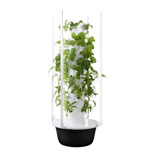 Vertical Hydroponic Tower Garden Hydroponics Growing System with LED Grow Lights, Self-Watering Timer, for Indoor Herbs Fruits Vegetables Planting