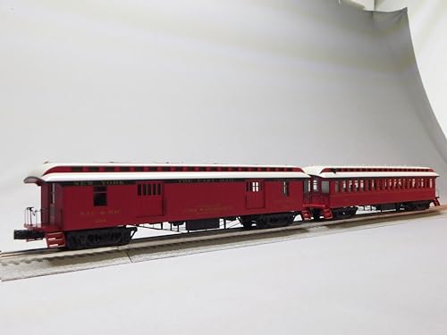Lionel New York Central Wood Baggage Coach 2 Pack O Gauge Natural Color