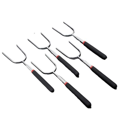 Stainless Steel Telescopic Barbecue Fork Outdoor Tool