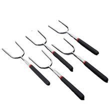 Stainless Steel Telescopic Barbecue Fork Outdoor Tool