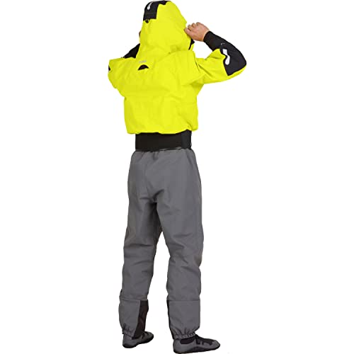 NRS Men's Navigator GORE-TEX Pro Semi-Dry Suit Chartreuse