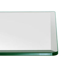 Dulles Glass 36X60 inch Rectangular Glass Table Top - Tempered - 3/8" Thick Glass Surface, Safe Beveled Edge, Radius Corners, Multipurpose for Dining Table, Patio, Coffee and End Table