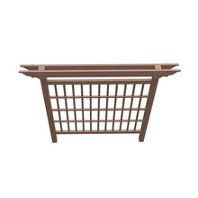 Vita Colonial Vinyl Privacy Screen, 80 inch W x 90 inch H, Trellis, Garden Décor Lattice, PVC, Brown, Embossed Woodgrain, VA84051