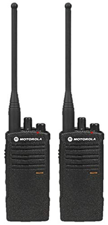 Motorola RDU4100 2 Pack Business Two-Way Radios 10 Channels 4 Watts UHF Renewed Black