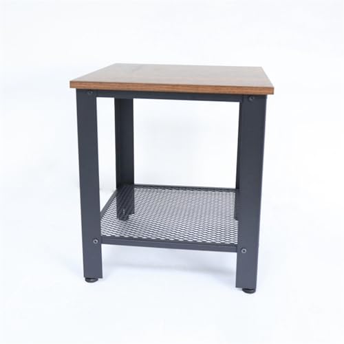 WGTYOA Multi-Functional Edge A Few Sitting Room Bedroom Iron Art Layer Small Tea Table
