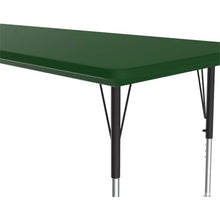 Pemberly Row Contemporary Plastic & Metal Activity Table 30" x 72" Green