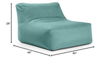 Jaxx Coza Outdoor Chair - Large Bean Bag Lounge Chair for Poolside & Patio Lounging - Sunbrella, Breeze