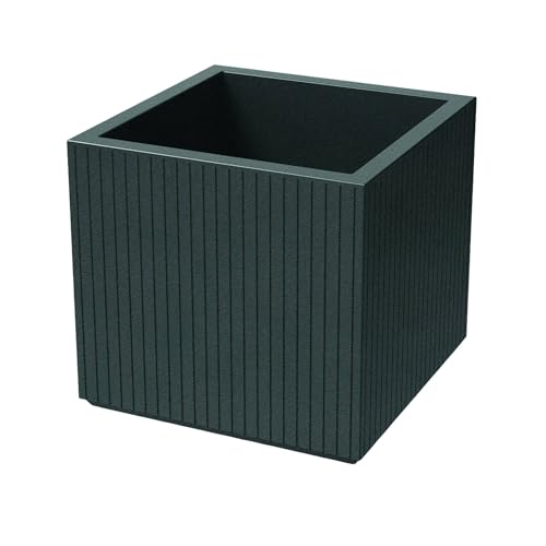 Coro Square Flower Pot Graphite Diameter 48 x 44 cm