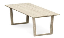 Grade-A Teak Wood Dining 98" Sema Rectangle Weathered Teak Table #1533