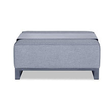 Whiteline Modern Outdoor Living Sensation Indoor/Outdoor Ottoman Grey