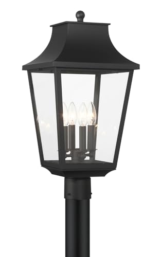 Minka Lavery 73345-66 Altimeter - 4 Light Outdoor Post Mount-22.75 Inches Tall and 11 Inches Wide