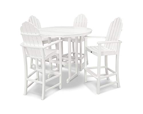 Trex Outdoor Furniture™ Cape Cod 5-Piece Round Bar Set in Classic White