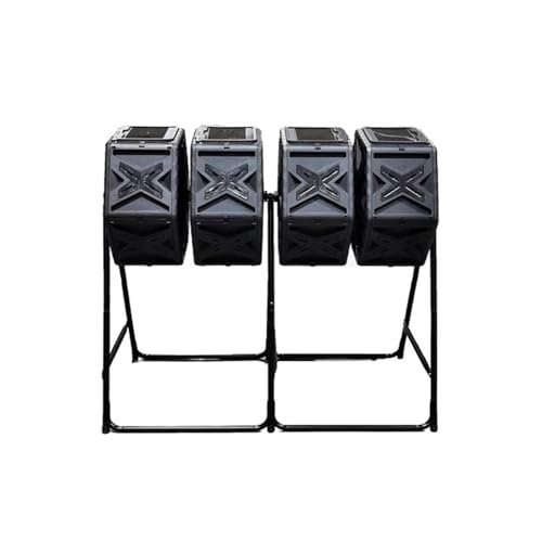 Outdoor Tumbling Composter, Garden Compost Bin 74 Gallon (280L) Large with Sliding Doors, 360° Tumbling Design, Large Composting Bin for Backyard, Garden, Patio