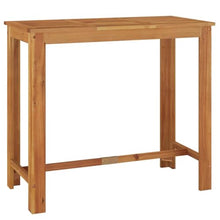 QINXIXINAIXI 5 Piece Patio Bar Set Solid Acacia Wood