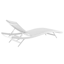 Modway Glimpse Outdoor Patio Mesh Chaise Lounge Set of 4 White