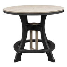American Furniture Classics Five Piece Round Counter Height Dining Set Weatherwood/Black