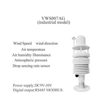 Mechanivis VWS007AG-RS485 Farm Weather Station Air Sensor Sound Level Sensor Ultrasonic Wind Sensor Environmental