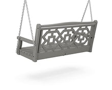 Martha Stewart by POLYWOOD® Chinoiserie 48” Swing in Slate Grey