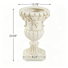 Merax 2 Set 23.03" H Classical Floral Relief Urn Planter