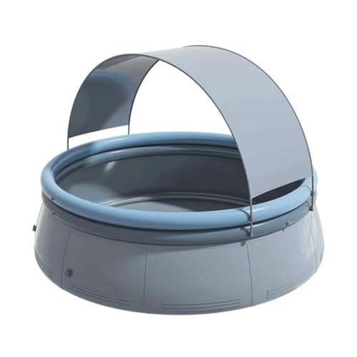 Sunshade Inflatable Circular Mesh Swimming Pool for Children and Adults, Large Family Swimming Pool(3.6M)