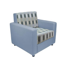 FDP Outdoor Modular Club Chair Featuring Sunbrella Fabric - Weather-Resistant, Fade-Resistant, Assembled Patio Furniture with Cover Included for Backyard, Poolside Seating - Dream Mist/Canvas Haze