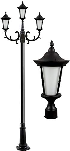 DABMAR LIGHTING GM1103-LED16-B Gabriella Three Light Fixture 3 X 16 Watt LED 85-265 Volts, Black