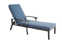 Blue Cast Aluminum Outdoor Relaxation Chair - Adjustable, Portable, and Built to Last
