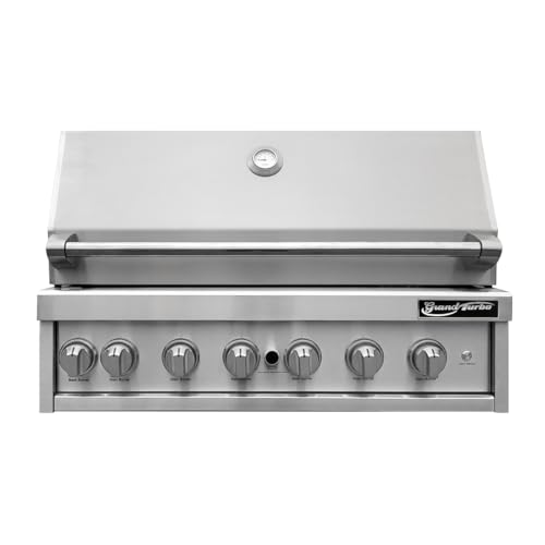 Grand Turbo 40-inch 6-Burner Built-in BBQ Gas Grill - Propane