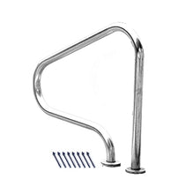 MSHOSAC Pool Handrail,304 Stainless Steel Pool Handrails - Anti-Slip Staircase Safety Rail, 440lbs Capacity, Easy Installation, Durable & Stable Design for Swimming Pool & Stair Use